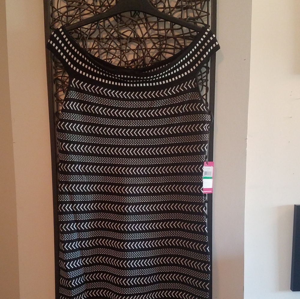 Fitted Off-the-Shoulder Dress by Vince Camuto